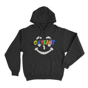 Steve Lacy Oh Yeah Colorful Smiley Unisex Hoodie Black