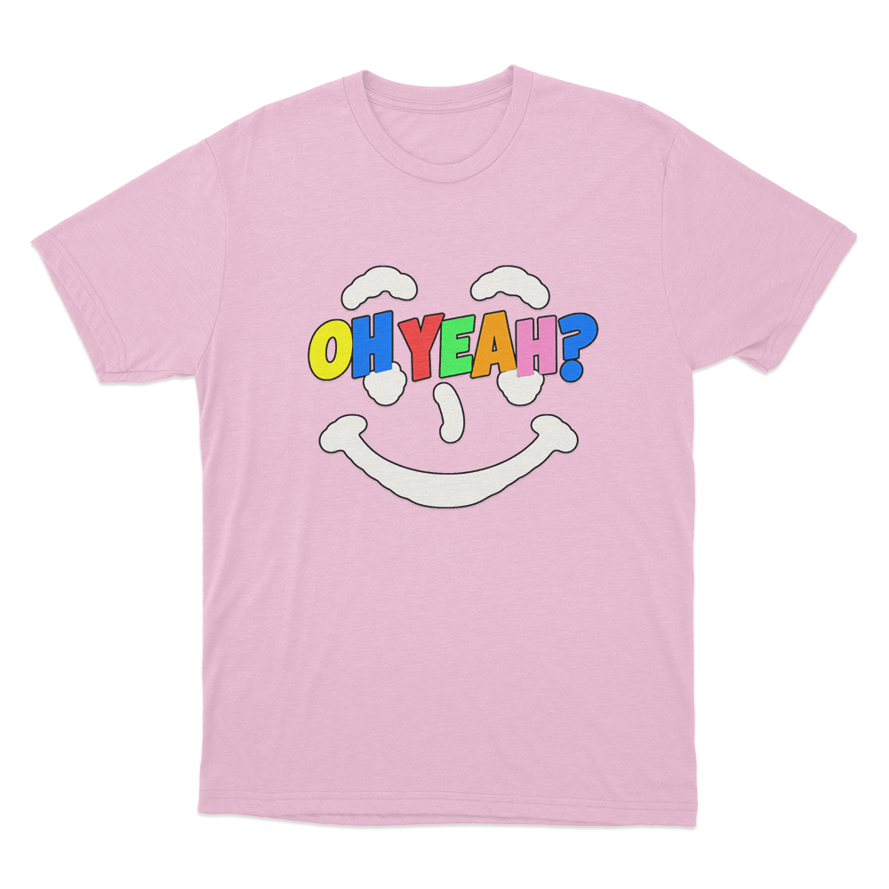 Steve Lacy Oh Yeah Colorful Smiley Unisex T Shirt Pink Steve Lacy Oh Yeah Colorful Smiley Unisex T Shirt Pink
