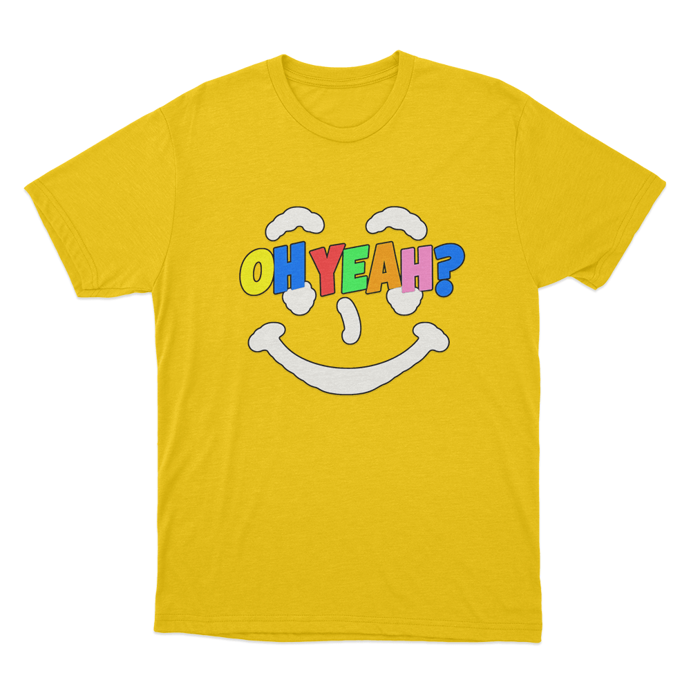 Steve Lacy Oh Yeah Colorful Smiley Unisex T Shirt Yellow Steve Lacy Oh Yeah Colorful Smiley Unisex T Shirt Yellow