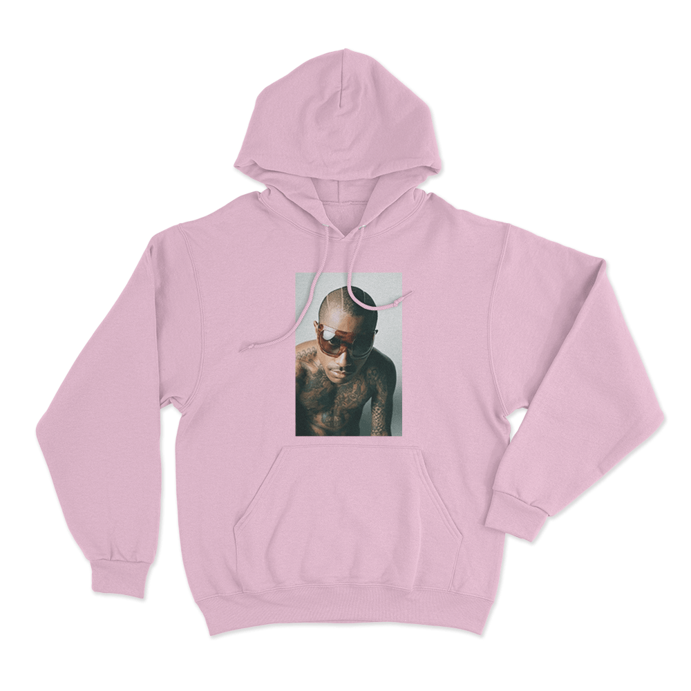 Steve Lacy Portrait Unisex Hoodie Pink Steve Lacy Portrait Unisex Hoodie Pink