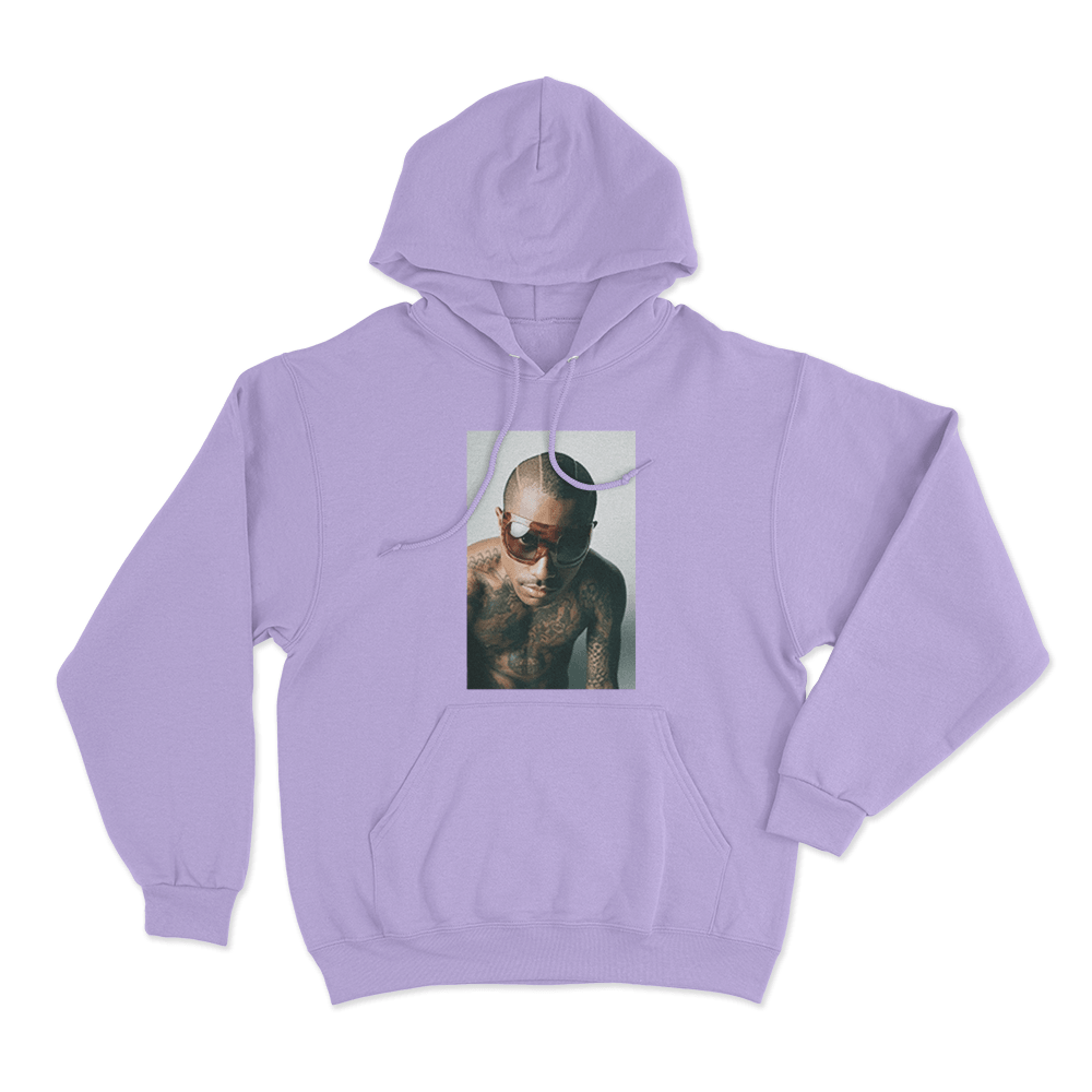 Steve Lacy Portrait Unisex Hoodie Purple Steve Lacy Portrait Unisex Hoodie Purple