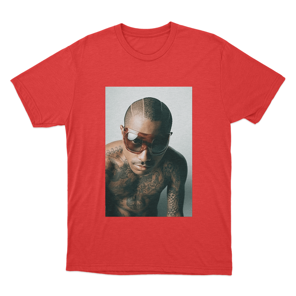Steve Lacy Portrait Unisex T Shirt Red Steve Lacy Portrait Unisex T Shirt Red