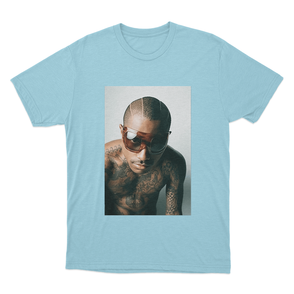 Steve Lacy Portrait Unisex T Shirt Sky Blue Steve Lacy Portrait Unisex T Shirt Sky Blue